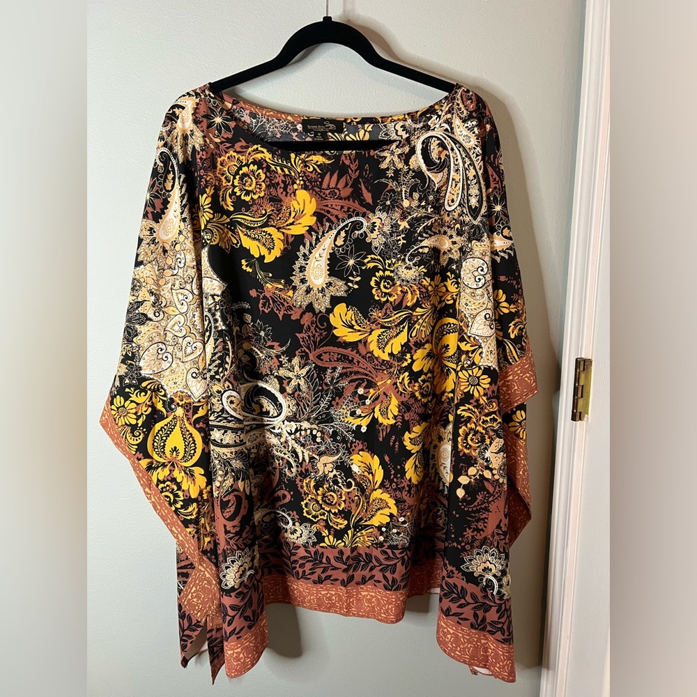 Suzanne Betro Multicolor Floral Top